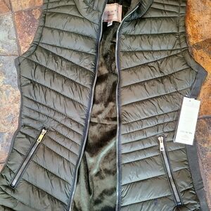 Olive Green Quilted Women's Vest. NWT